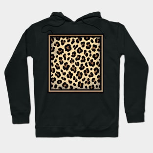 Safari Chic Leopard Print Fabric Hoodie